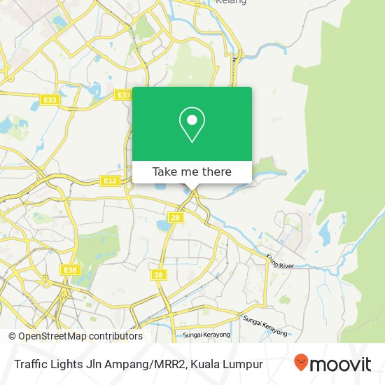 Traffic Lights Jln Ampang/MRR2 map