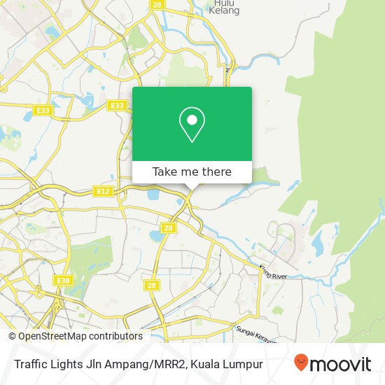 Traffic Lights Jln Ampang/MRR2 map