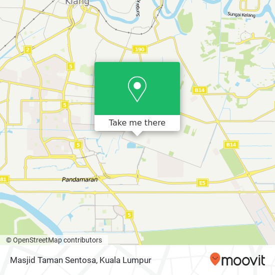 Peta Masjid Taman Sentosa