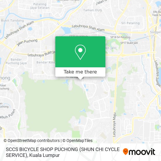 SCCS BICYCLE SHOP PUCHONG  (SHUN CHI CYCLE SERVICE) map