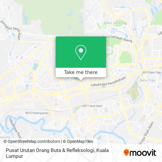 Peta Pusat Urutan Orang Buta & Refleksologi