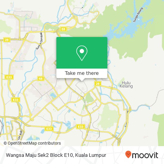 Wangsa Maju Sek2 Block E10 map