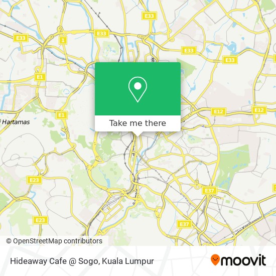 Hideaway Cafe @ Sogo map