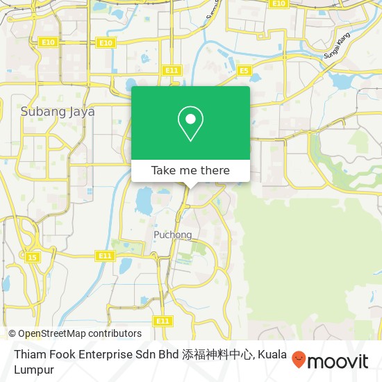 Thiam Fook Enterprise Sdn Bhd 添福神料中心 map