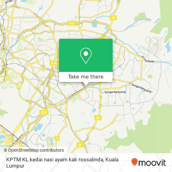 KPTM KL kedai nasi ayam kak rossalinda map