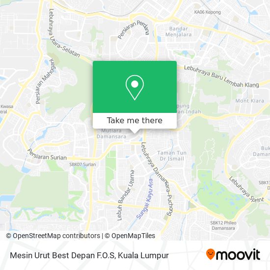 Mesin Urut Best Depan F.O.S map