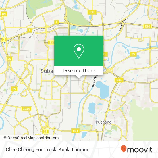 Chee Cheong Fun Truck map