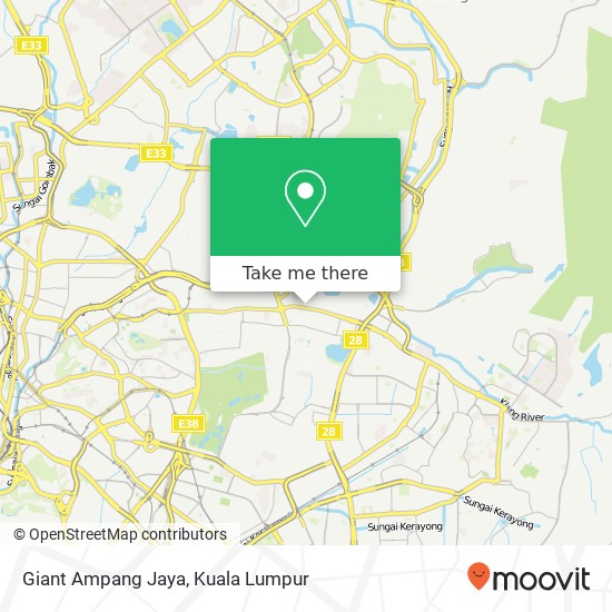 Giant Ampang Jaya map