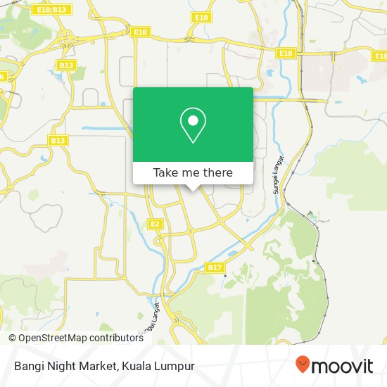 Bangi Night Market map