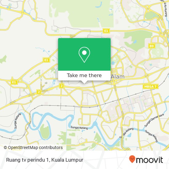 Ruang tv perindu 1 map