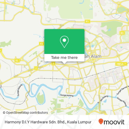 Harmony D.I.Y Hardware Sdn. Bhd. map