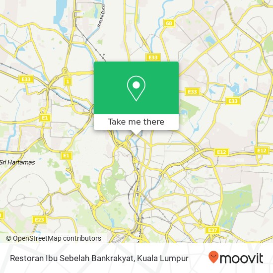 Restoran Ibu Sebelah Bankrakyat map