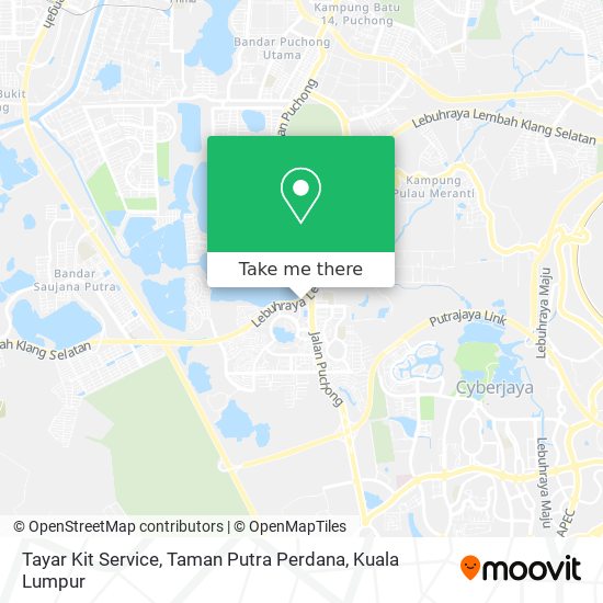 Peta Tayar Kit Service, Taman Putra Perdana