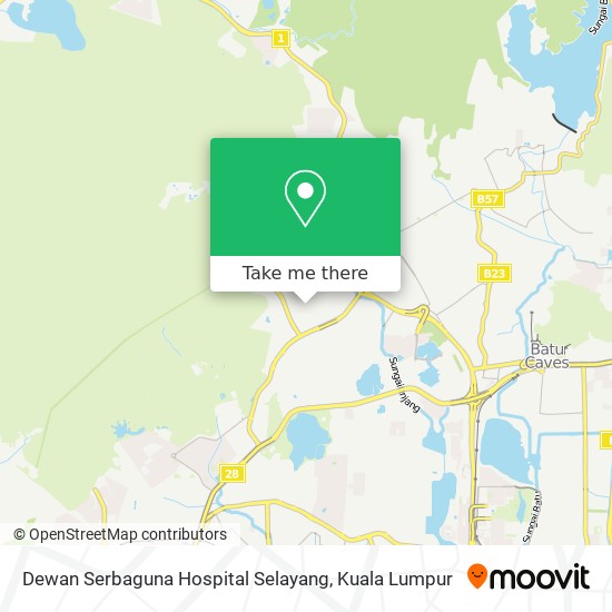 Peta Dewan Serbaguna Hospital Selayang