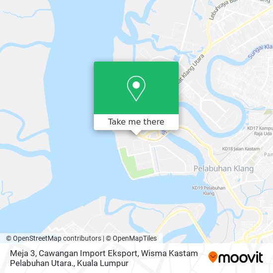 Peta Meja 3, Cawangan Import Eksport, Wisma Kastam Pelabuhan Utara.