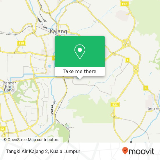 Tangki Air Kajang 2 map