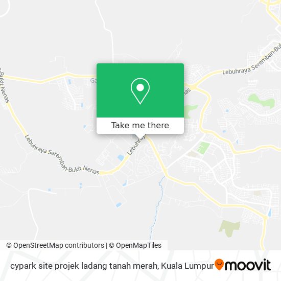 cypark site projek ladang tanah merah map