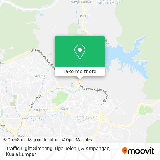 Traffic Light Simpang Tiga Jelebu, & Ampangan map