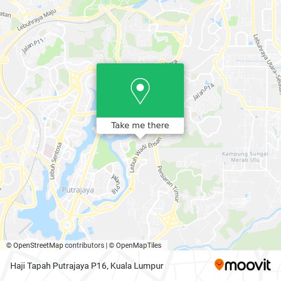 Peta Haji Tapah Putrajaya P16