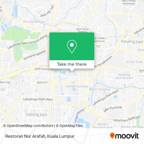 Restoran Nur Arafah map