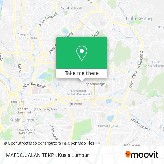 MAFDC, JALAN TEKPI map
