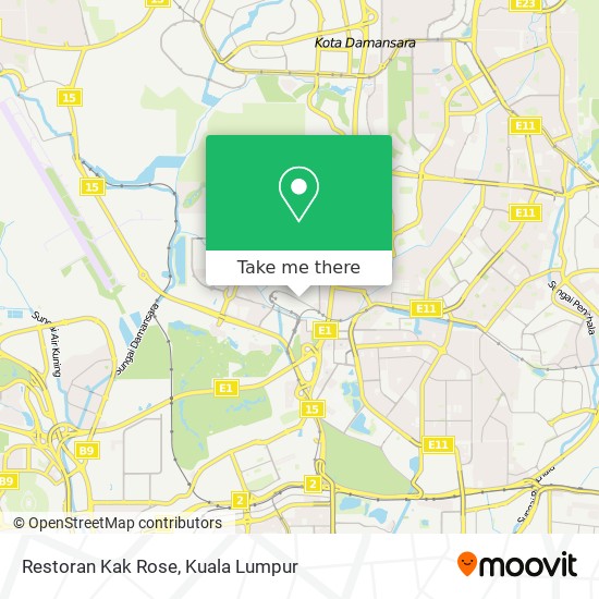 Restoran Kak Rose map