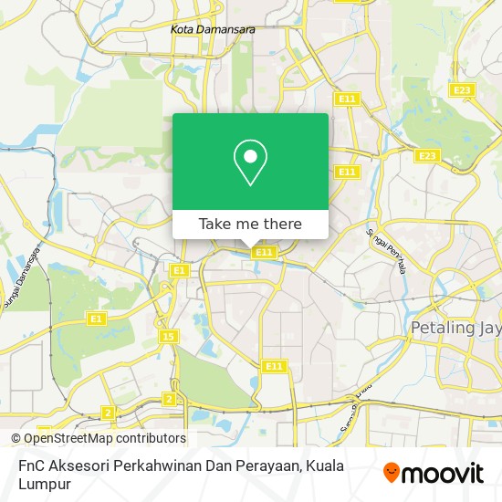 FnC Aksesori Perkahwinan Dan Perayaan map