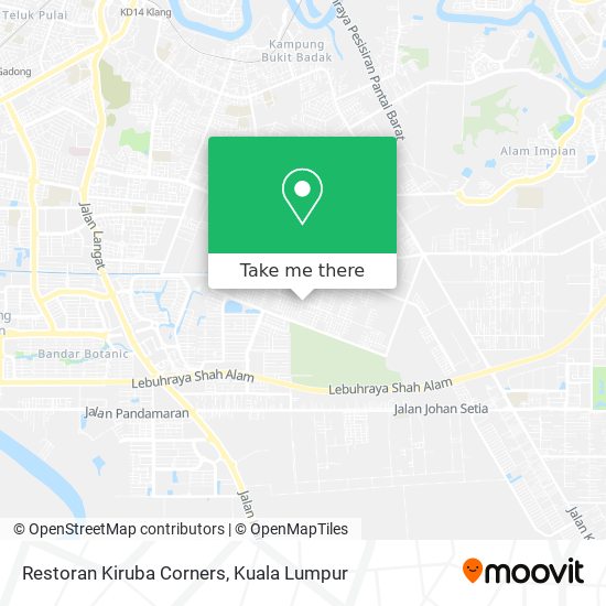 Restoran Kiruba Corners map