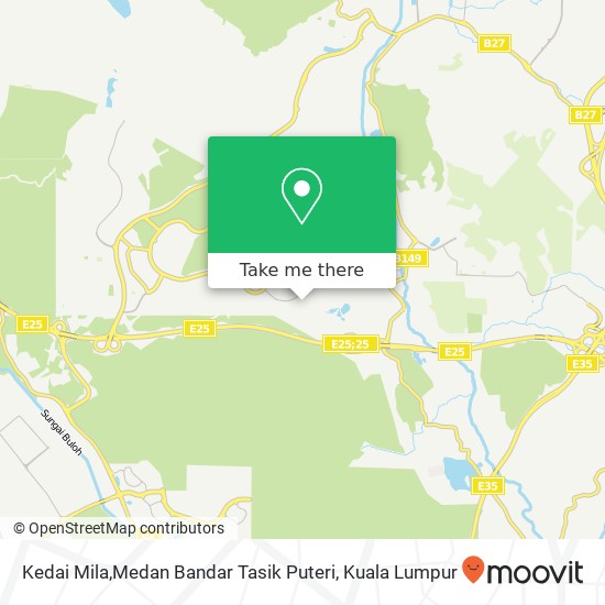 Kedai Mila,Medan Bandar Tasik Puteri map