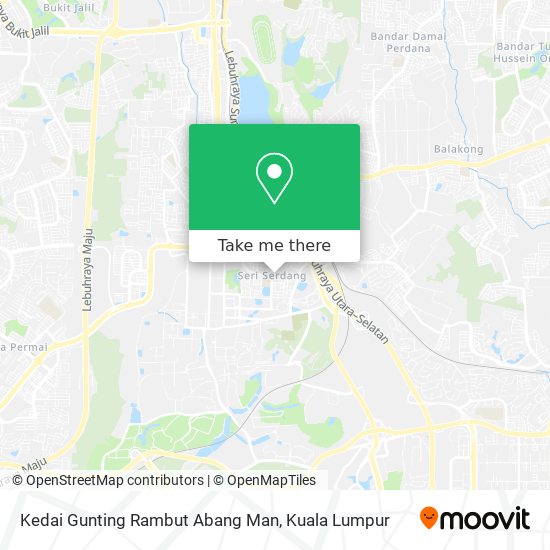 Kedai Gunting Rambut Abang Man map