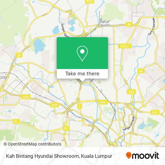 Kah Bintang Hyundai Showroom map