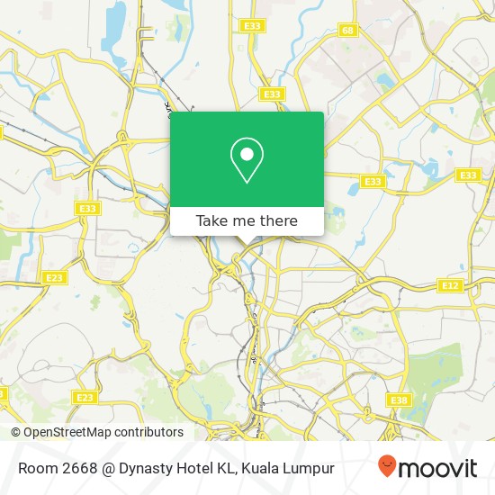 Room 2668 @ Dynasty Hotel KL map