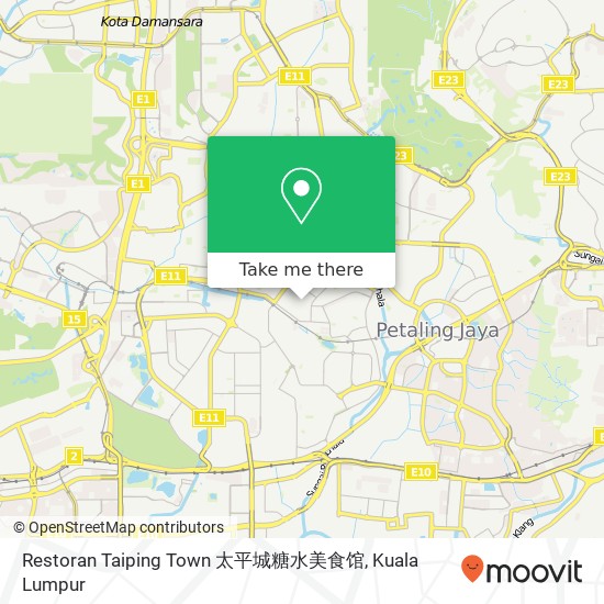 Restoran Taiping Town 太平城糖水美食馆 map