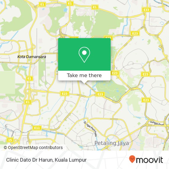 Clinic Dato Dr Harun map