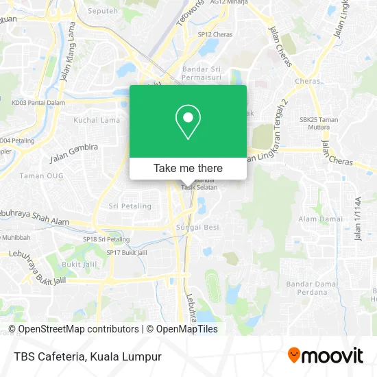 TBS Cafeteria map