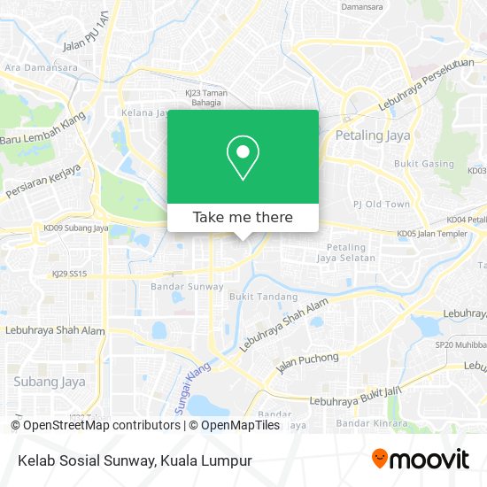 Peta Kelab Sosial Sunway