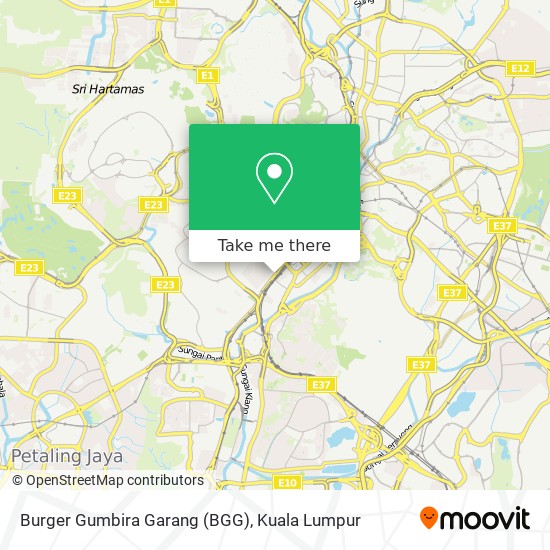 Burger Gumbira Garang (BGG) map