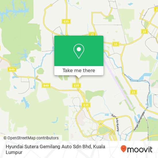 Hyundai Sutera Gemilang Auto Sdn Bhd map