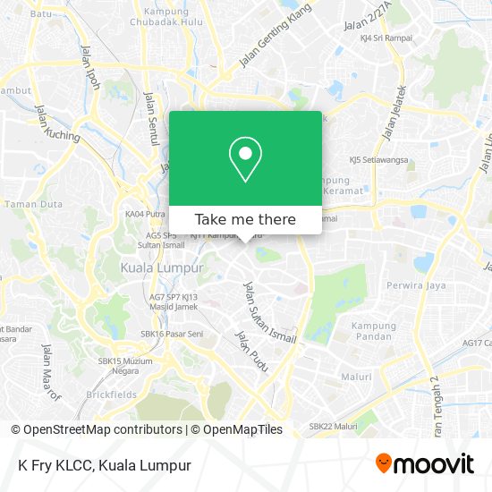 K Fry KLCC map