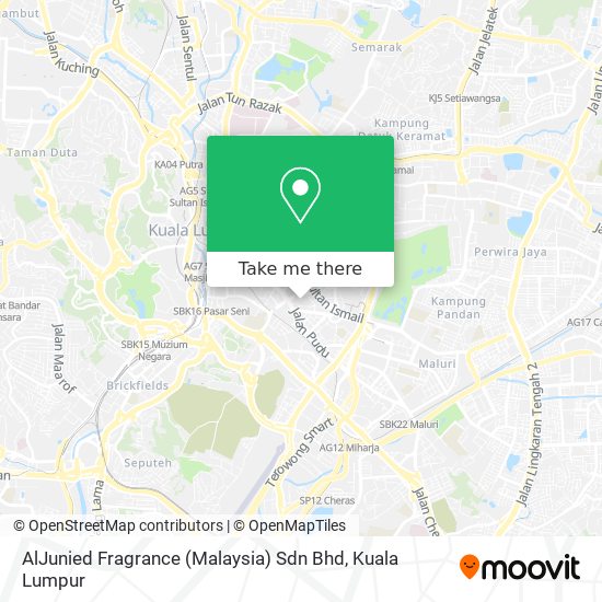 Peta AlJunied Fragrance (Malaysia) Sdn Bhd