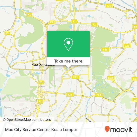 Mac City Service Centre map