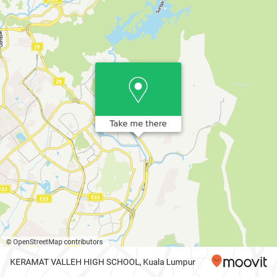 KERAMAT VALLEH HIGH SCHOOL map