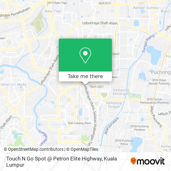 Peta Touch N Go Spot @ Petron Elite Highway