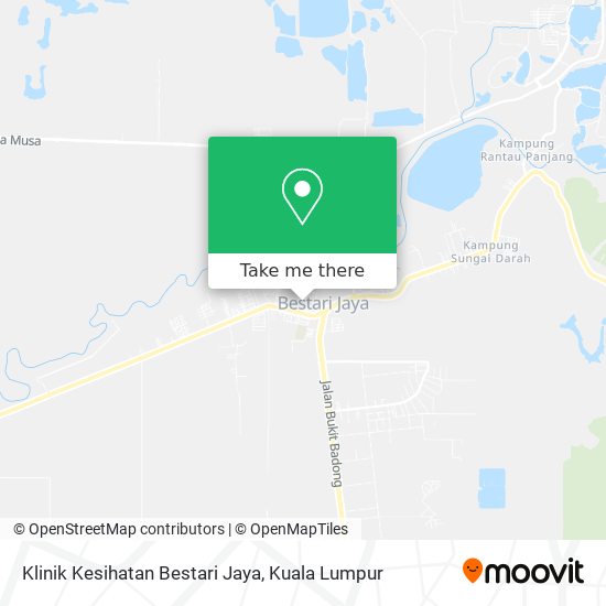 Peta Klinik Kesihatan Bestari Jaya