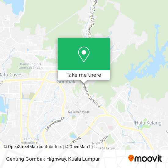 Genting Gombak Highway map