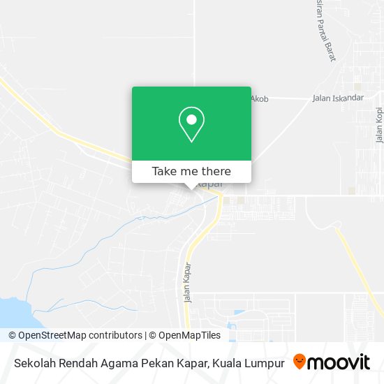 Sekolah Rendah Agama Pekan Kapar map