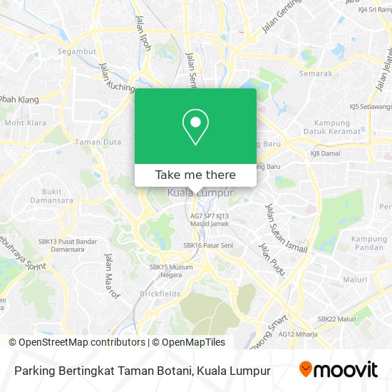 Parking Bertingkat Taman Botani map