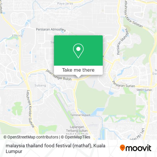 malaysia thailand food festival (mathaf) map