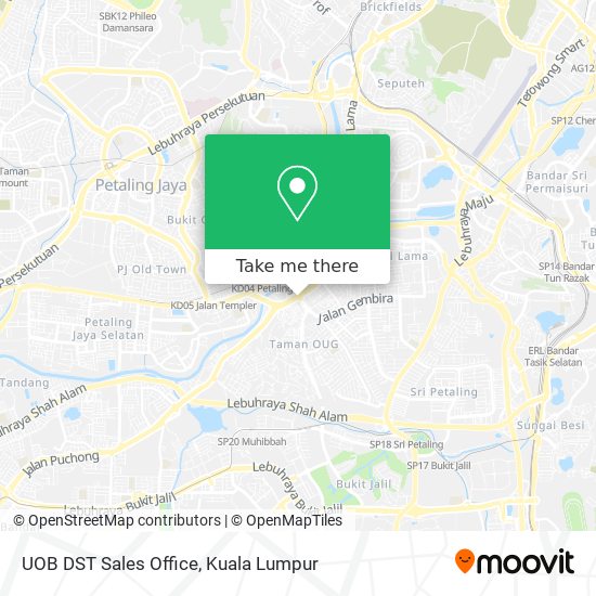 UOB DST Sales Office map
