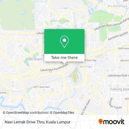 Nasi Lemak Drive Thru map